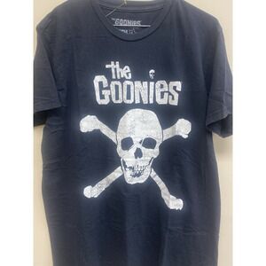 Vintage Goonies Skull Cross Bones Mens Tshirt "Goonies Never Say Die" Large